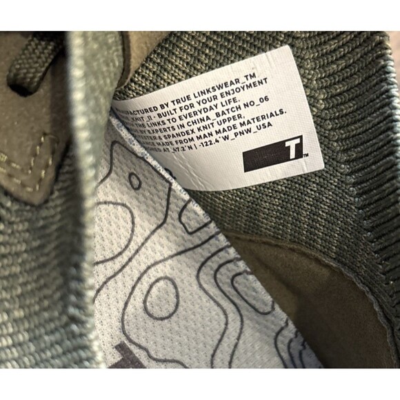 True Linkswear All Day Knit II 2 Men’s Flyknit Spikless Golf Shoes Size 12 Green main image 5